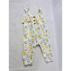 Emily & Oliver Baby Girl Lemon Detailed Romper  6-9 M